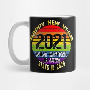 What Happens In 2020 Stays In 2020 - Retro Happy New Year 2021 Mug